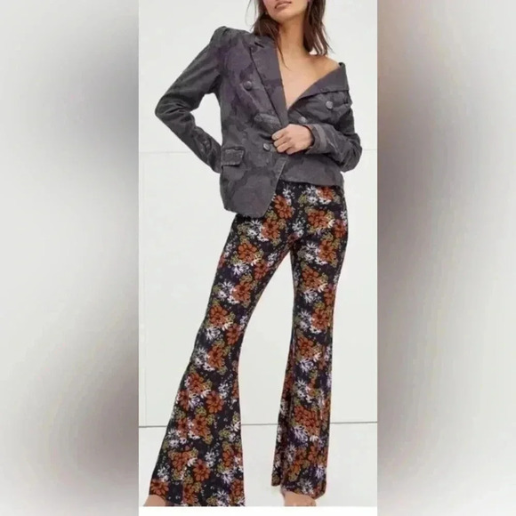 Free People Can’t Take My Eyes Off You Floral Pants L - Picture 1 of 9